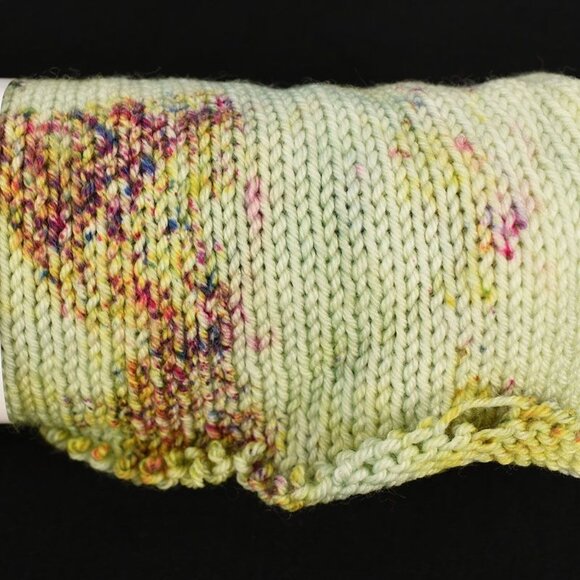 Woolberry Fiber Co. Yarn Simple Sock Blank Hand-Dyed Pressed Eucalyptus Colorway - Picture 2 of 3
